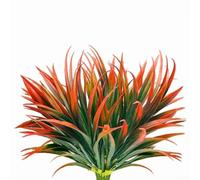 6 piante artificiali in erba sintetica per giardino, patio, casa, verde, per interni ed esterni (A)