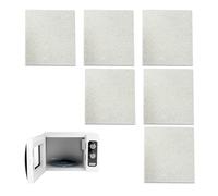 6 piastre di mica per microonde, disco di mica, accessori per microonde, 13 x 13 cm, foglio di mica, copertura per conduttori d'onda, disco di mica per forno a microonde, per accessori di riparazione