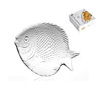 6 Piatti Antipasti Vetro Marca Pasabahce Modello Marine 20x15,8 cm