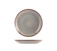6 Piatti Frutta Reactive Grigio 20 Cm H&H