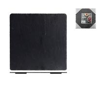 6 Piatti In Ardesia Quadro Cm20x0,5 H&H