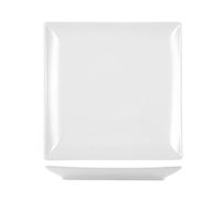 6 Piatti In Stoneware Boston Bianco Pi 24x24 H&H