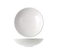 6 Piatti In Stoneware Denver Bianco Fondo 20 H&H