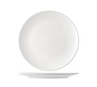 6 Piatti In Stoneware Denver Bianco Piano 26 H&H