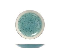 6 Piatti in stoneware/gres Mimosa Azzurro Frutta 20,5 H&H