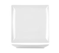 6 Piatti In Stoneware Osaka Bianco Piano 26x26 H&H