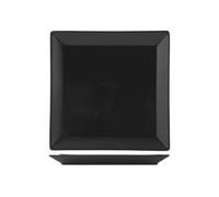 6 Piatti In Stoneware Osaka Nero Frutta 18x18 H&H