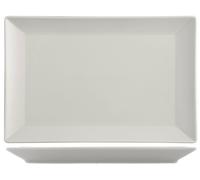 6 Piatti In Stoneware Osaka Tortora Rettangolare 34x22 Marrone H&H