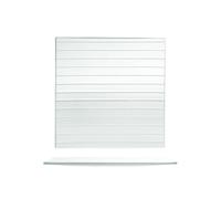 6 Piatti In Vetro Striped 25x25 558612c H&H