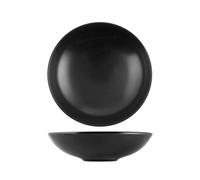 6 Piatti Stoneware Denver Nero Fondo Cm 20 H&H