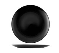 6 Piatti Stoneware Denver Nero Tondo Cm 32 H&H