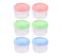 6 piccoli contenitori per ingredienti da 35 ml, mini bicchieri per salsa, ketchup, lattuga, contenitori per insalata, contenitori con coperchio, barattoli sigillati riutilizzabili, scatole per