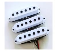 6 Pickup Per Chitarra Elettrica Single Coil Hex Pole Piece Neri Con Viti Di Montaggio E Molle Pickups Set per Chitarra Elettrica (Color : 03)