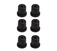 6 - Piece Brass Guitar String Ferrules | Through - Body Design for Electric Guitars | Quality Replacement Set/Long - lasting & Oxidation Protected (Nera)