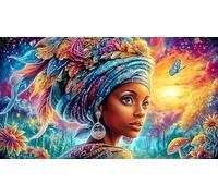 6 Piece Colorful Chihuahua Art Set Puzzle 1000 pezzi - Gioco difficile in carta riciclata Attività domestica Regalo 75x50/1000pcs