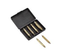 6-Piece Double-Sided Screw Extractor Kit for Damaged Studs & Bolts - Easy Remover Tools for Stripped Screws