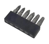 6 Piece Driver Bit Kit Precision Fastening Repair Set Storage Rail