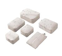 6-Piece Expandable Bag Organizer - Travel Packing Cubes, Suitcase Storage Set, Foldable Travel Compartments | Men Women Teens Boys Girls Wife Youth Clothing Shoes Pants Socks Accessories Durable Light