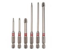6-Piece Magnetic Hex Screwdriver Bit Set, Pagoda-Shaped Hex Shank Drill Bits, Multi-Size 1.5-6mm Universal Power Bits for Electric Drill and Wrench