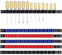 6 Piece Screwdriver Organizer and Wrench Organizer, Hand Tool Holder, Plastic Ra