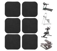6-Piece Shock Absorbing Noise Reduction | Treadmill Floor Pad Exercise Bike Mat,for Office Gym Apartment Home Fitness Sports Training Exercise Bike