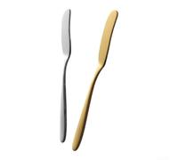 6-Piece Stainless Steel Butter Spoon Set Gold Silver(Gold) | 6-piece set, gold/silver options, per versatile for butter cream cheese , kitchen essential