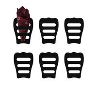 6-pieces Clear Handkerchief Clips Insert Pocket Square Holder