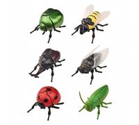 6 Pieces Figure di in Plastica Articolati Set di a Molla