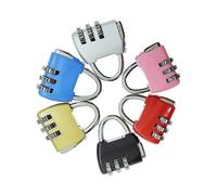 6 Pieces Mini Combination Padlock, Alloy Combination Padlock, Colorful Combination Lock, for Gym, School, Fence and Storage Lockers