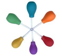 6 pipette colorate contagocce per bambini, giocattolo scientifico educativo, pipette contagocce con supporto per bambini dai 3 anni in su, cannucce di grande diametro