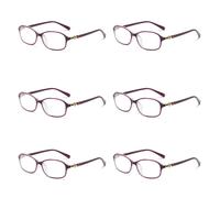 6 Pk da Donna Blu Luce Blocco Occhiali da Lettura per Computer Carta Lavoro