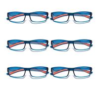 6 Pk Unisex da Uomo Blu Luce Blocco Occhiali da Lettura Nero Bianco Telaio