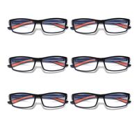 6 Pk Unisex da Uomo Blu Luce Blocco Occhiali da Lettura Nero Bianco Telaio