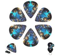 6 plettri per chitarra, 3 diversi spessori, personalizzati, con scatola portaoggetti, plettri Mortal Kombat, accessori per chitarra sottili (0,46 mm, 0,71 mm, 0,96 mm)