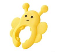 6 poggiamestolo in silicone con bordo arrotondato e sollevatore per coperchio per una comoda maneggevolezza e un'integrazione sicura sul piano cottura (giallo, 6 pezzi)