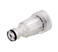6-Point Interface Water Inlet Filter Nipple - High-Pressure Car Washer Quick Connector | Transparent Suction Filter For Power Ŵasher Pumps - Duřable Sediment Shield For Handheld Washers