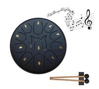 6 Pollice 11 Tono Acciaio Tongue Drum Outdoor Pioggia Tamburo Per Acqua Tamburi A Mano Con Istruzione Meditazione Yoga Bag S1V8 Stoccaggio Gi Musica