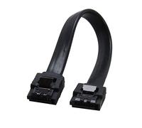 6 pollici 6 GB / s SATA3. Seriale Dati ATA. Cavo con chiusura a chiusura Compatible With Pc Computer portatile Sata 3.0 sataiii 6 Gbps. disco fisso Disco del disco rigido / SSD - Nero ( Size : 25cm ,