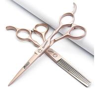 6 pollici / 7 pollici hair clipper set, forbici per capelli, cesoie più sottili SHARONDS 440C Nero (6 pollici, 2 pezzi-B)
