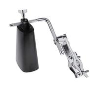 6 Pollici Cow Bell Noise Maker Strumento Percussione Finitura Nero per Tamburo Set con Supporto Staffa Morsetto