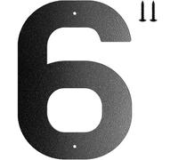 6 pollici Metal House Number Letters Address Numbers for Outside Mailbox Black Modern and Hangplace Real (G Unsize)