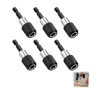 6 portainserti magnetici da 1/4" (60 mm), supporto magnetico con forte magnete, supporto magnetico compatibile con trapani e cacciaviti Makita, avvitatore a batteria, utensili elettrici