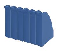 6 Portariviste per archiviazione documenti A4 Leitz 24765020, Blu | Posizione verticale accessibile per riviste e documenti in formato A4; Prodotto in EU; Superficie liscia e facile da pulire