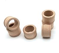 6 portatovaglioli in legno di faggio anello porta ferma tovaglioli da decorare