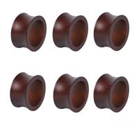 6 portatovaglioli in legno progettati per un uso ripetuto con tovaglioli di stoffa che supportano le esigenze quotidiane della cena settimanale e delle celebrazioni mensili