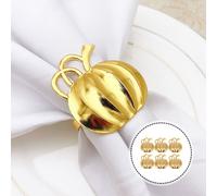 6 portatovaglioli stile chic per Halloween, design creativo a forma di (dorati)