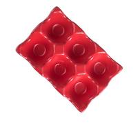 6 Portauovo Da Cucina Portauovo in Porcellana Contenitori Di Stoccaggio Con Coperchi Vassoio Per Uova in Ceramica Vassoio Porta Uova Con Coperchio Scatola Di Immagazzinaggio