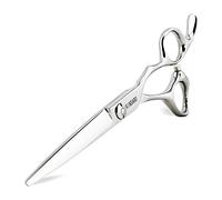 6" Professional Hair Scissors Cutting Shears Japan 440C Silvery Barber Hair Scissors Convex Edge Kinsaro