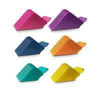 6 protezioni extra lunghe per tagliacapelli adatte alla maggior parte dei tagliacapelli Wahl, protezioni di ricambio per tagliacapelli con codice colore - 3,2 cm, 3,8 cm, 4,4 cm, 5,1 cm, 5,7 cm e 6,3
