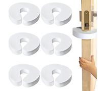6 protezioni per le dita della porta, in morbida schiuma, fermaporta in schiuma, fermaporta di sicurezza, per la sicurezza dei bambini, protezione per le dita del bambino (bianco)